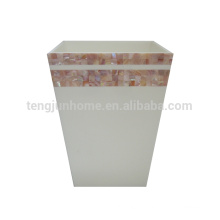 Canosa shell mosaic collection hotel waste basket